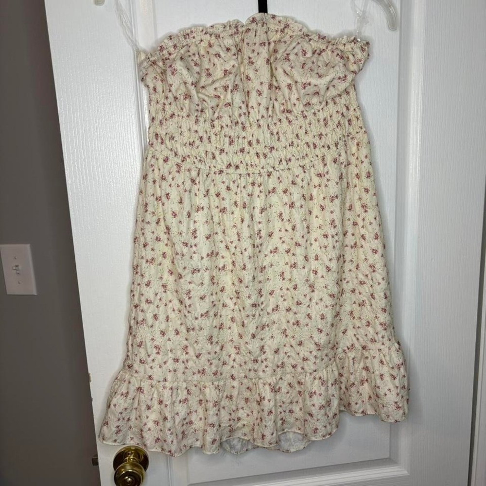Full Tilt Strapless Floral Dress